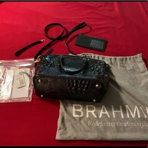 Brahmin Duxbury Satchel Black Melbourne